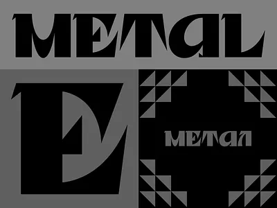 METAL/ Ukrainian slyle typogaphy / graphic