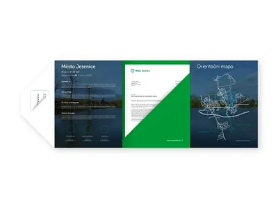 Jesenice City Presentation Folders graphic design