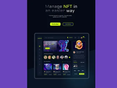NFT Landing Page landing page nft nft landing page web design web page