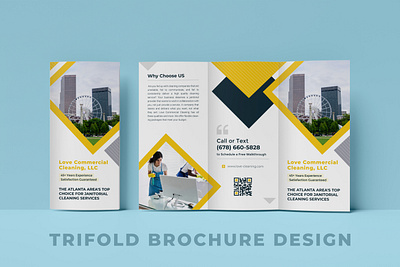 Corporate Trifold Brochure Design brand identity branding brochure design dl flyer folded design leaflet design print design tri fold tri fold brochure trifold brochure