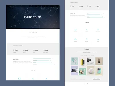 Onepage Multipurpose Elementor WordPress Theme | Exline agency business clean corporate creative elementor elementor free elementor pro landing page marketing modern multipurpose one page responsive webdesign website wordpress