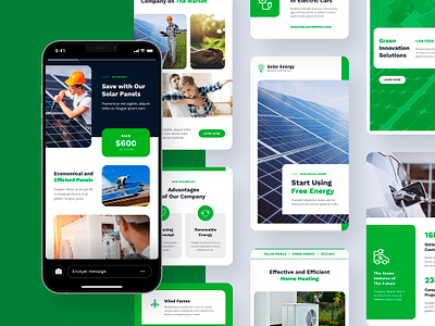 Solar Energy Instagram Post and Story Template canva template download electricity engineer figma template figma ui design green energy instagram instagram post instagram stories instagram story instagram template instagram ui design iphone photoshop template photovoltaic plumbing renewable solar energy solar panels