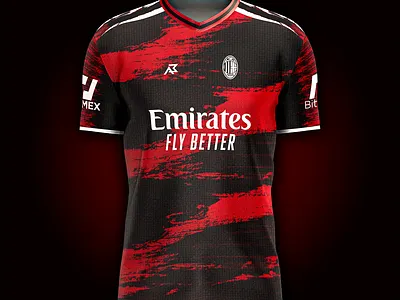 A.C Milan Third Concept Kit branding concept design graphic design illustration jersey kit