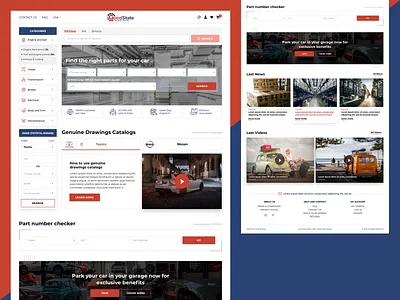 Good State - Ecommerce website for Auto Parts Store analytics auto cars dashboard details ecommerce experience free interaction interface landing page product research service ui ux web app website