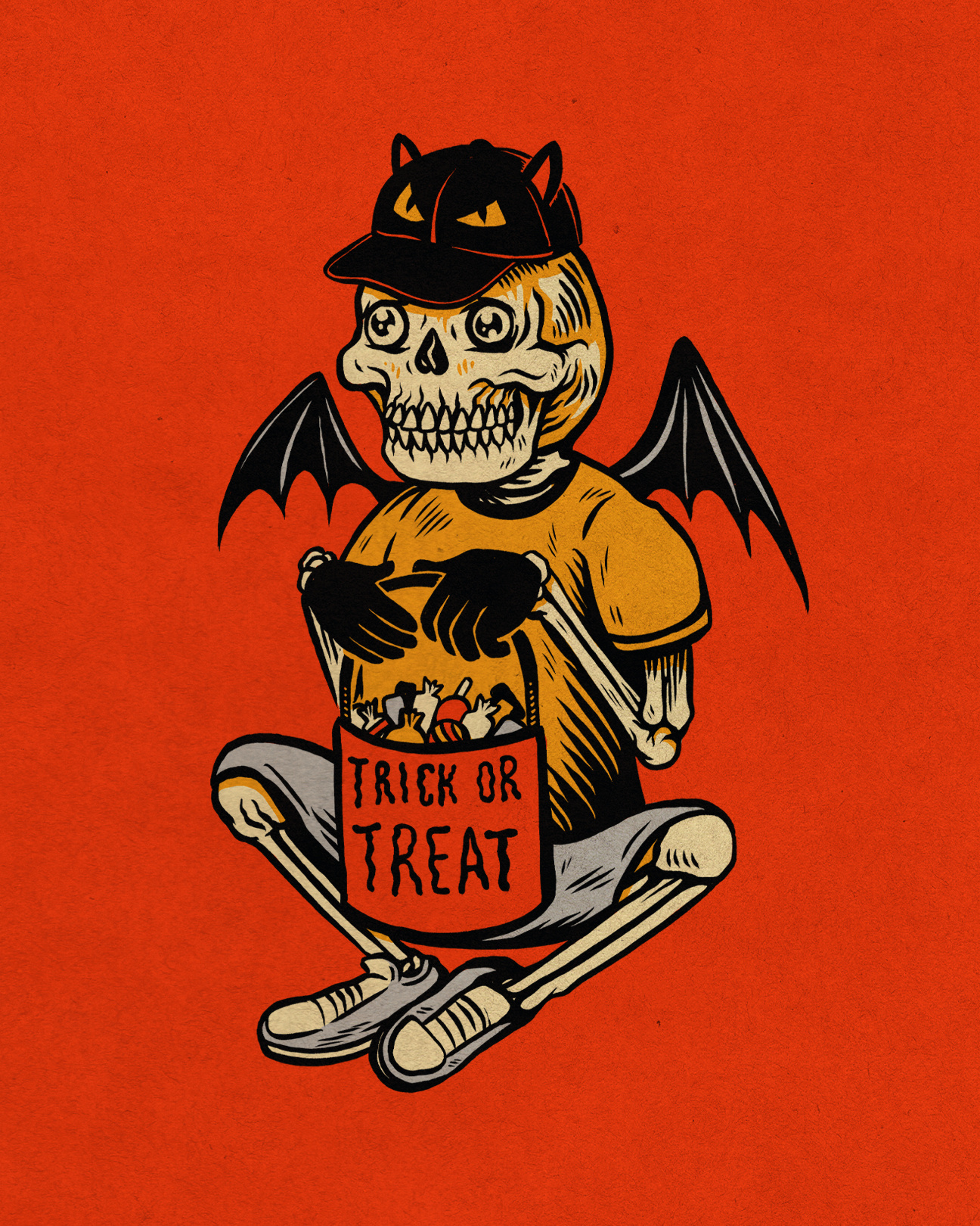 WEENZINE NINE! art cute drawing halloween illustration skull spooky trick or treat weenzine