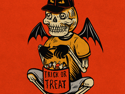 WEENZINE NINE! art cute drawing halloween illustration skull spooky trick or treat weenzine