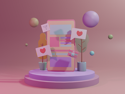 3D Phone Icon Design 3d 3d icon app art branding design icon illustration logo phone typography ui ui illustrations ux vector