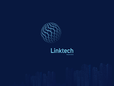 Linktech Australia Logo & brand identity design brand design branding branding design design graphic design illustration illustrator logo vector