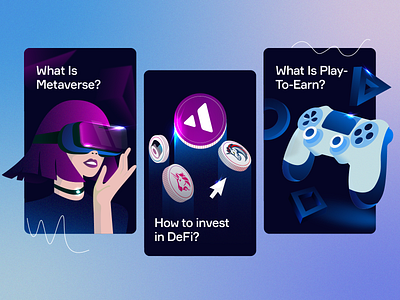 #111 Random Illustrations abstract binance bitcoin black crypto dribble elon mask ethereum finance flat game illustration meta metaverse money nft play vector