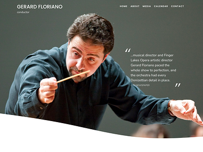 Gerard Floriano website design music web design