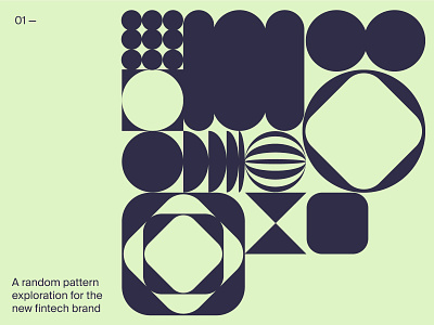 Pattern explorations andstudio branding design digital flat geometric mark minimal modular pattern