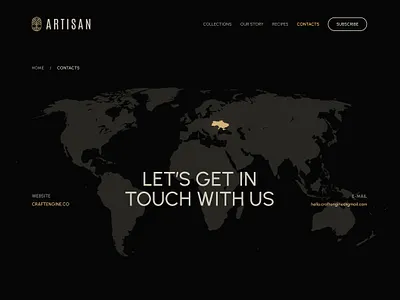 Artisan - Webflow template - Contact page contact page contacts dark dark desing design e commerce logo store template ui ux web web design webflow wine winery