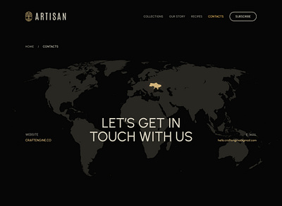 Artisan - Webflow template - Contact page contact page contacts dark dark desing design e commerce logo store template ui ux web web design webflow wine winery