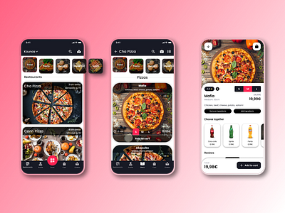 Food Ordering Mobile App app design food food app menu app mobile app mobile ui product page design restaurant app ui ui ux design ux