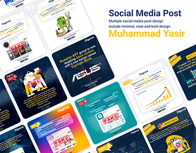 Social Media Posts app branding design digital marketing graphic design illustration instagram post logo social media social post typography ui ux vector