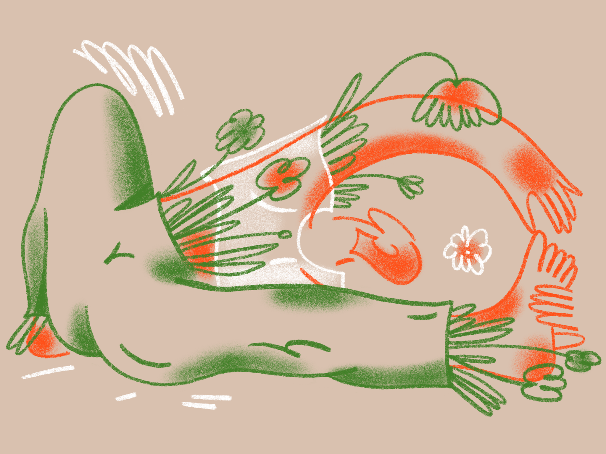 Example of Turn into flowers 2/5