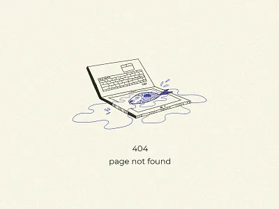 404 page not found 404 cover fish graphic design illustration page not found poster web web design