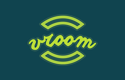 Daily Logo Challenge - Day 5 - Vroom brand mark branding dailylogochallenge day 5 design logo minimal