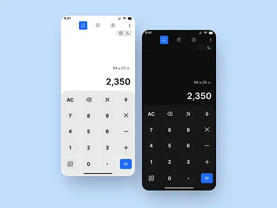 Calculator UI app calculator daily ui dailyuichallenge dark mode dark ui design figmadesign inspiration interface minimal mobile mobile design mobile ui redesign ui ui design ui ux vector