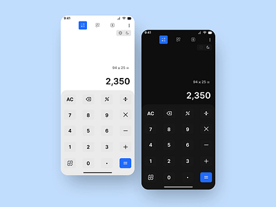 Calculator UI app calculator daily ui dailyuichallenge dark mode dark ui design figmadesign inspiration interface minimal mobile mobile design mobile ui redesign ui ui design ui ux vector