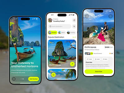 Travel App UI/UX Design booking bookingapp cleanui mobile app mobile app design moderndesign productdesign tour tourism tourist travelapp travelplanner travelui travl trip ui uiuxdesuiuxdesign ux vacation