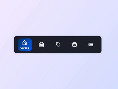 Tab Bar Menu Navigation - Smart Animate animation figma prototype uiux webdesign