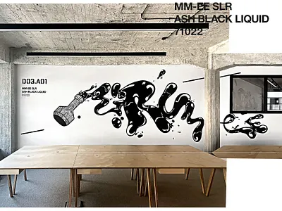 D03.A01 - Mirumee office 03 interior artwork branding design handmade illustration interior mirumee quality typography