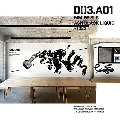 D03.A01 - Mirumee office 03 interior artwork branding design handmade illustration interior mirumee quality typography
