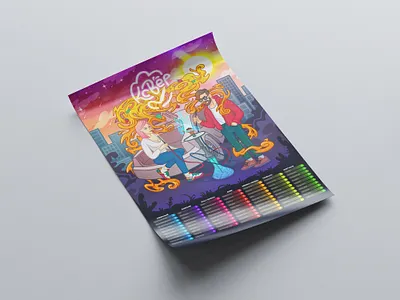 Poster for hookah shop graphic design illustration poster print