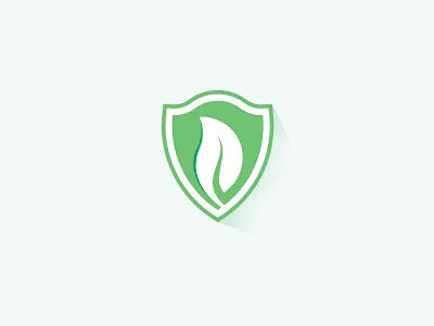 Logo Shield + leaf branding design green illustration leaf leafs logo logo design logo designer plants secure shield تصميم شعارات