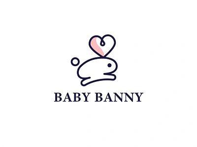 baby banny baby banny branding clothes cute inviting kids logo mom mother parent parents rabbit welcoming