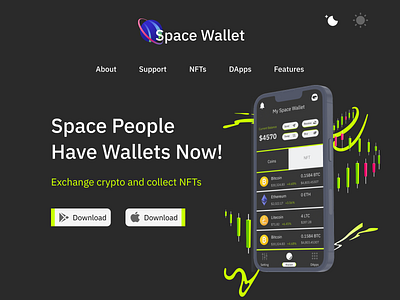 Crypto wallet - finance and crypto currency app crypto finance illustration ui ux wallet