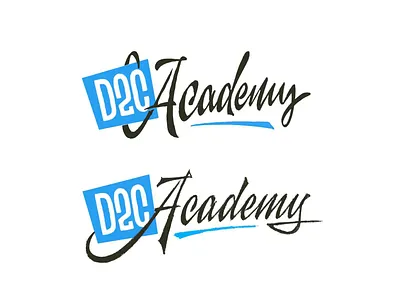 D2C Academy logo sketches calligraphy customtype lettering logo logotype typemate typography