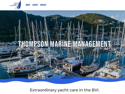Thompson Marine Management website design web design