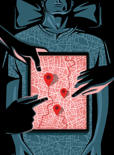 Biopsy conceptual digital editorial folioart health illustration map stephan schmitz