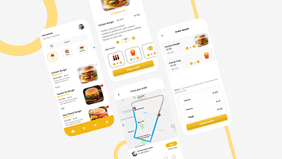 Food delivery app: feedU. app burger coke design food food delivery pizza swiggy ui webdesign zomato