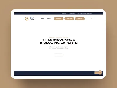 Grant County Abstract Website blue branding closing design development elegant gold grant county insurance logo mobile real estate ui ux web web design website wordpress