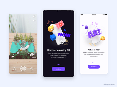 AR App 3d app ar augmented reality camera illustration mobile product design ui ux
