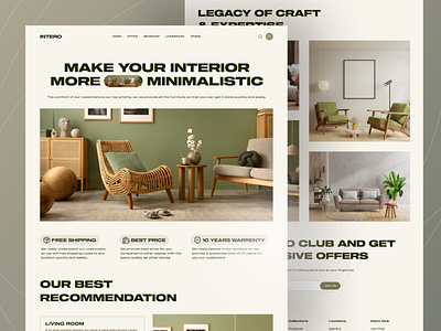 Furniture E-commerce Website Landing Page chair design furniture furniturecatalogue home home decor home decoration interior interior design lading page ui ui design uiux web web design website wooden furniture