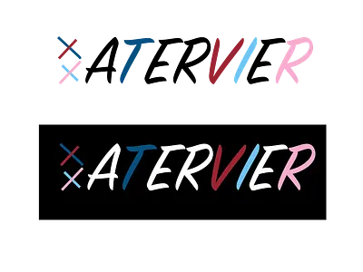 Clothing brand logo ATERVIER branding design graphic design illustration logo typography