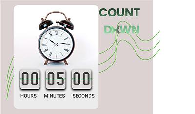 Count down timer dailyui design graphic design illustration logo mobile app ui ux