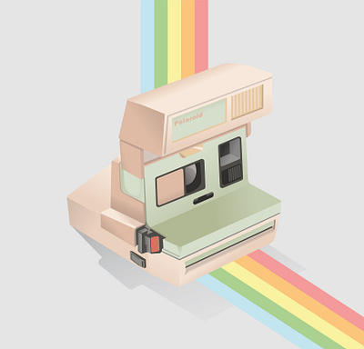 Polaroid 2.0 design flat illustration graphic design illustration isometric pastels polaroid vector
