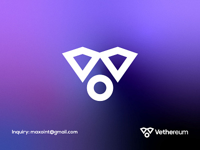 V + Coin Logo Mark - Unused blockchain branding circle coin coin logo design ethereum logo gradient icon logo logo mark startup tech technolgy v letter vector