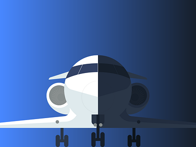 Aircraft is ready aircraft commercial illustration