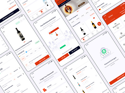 Drinks.ng: Mobile App (Design Series) app drinks e commerce e commerce illustration mobile app ui ux