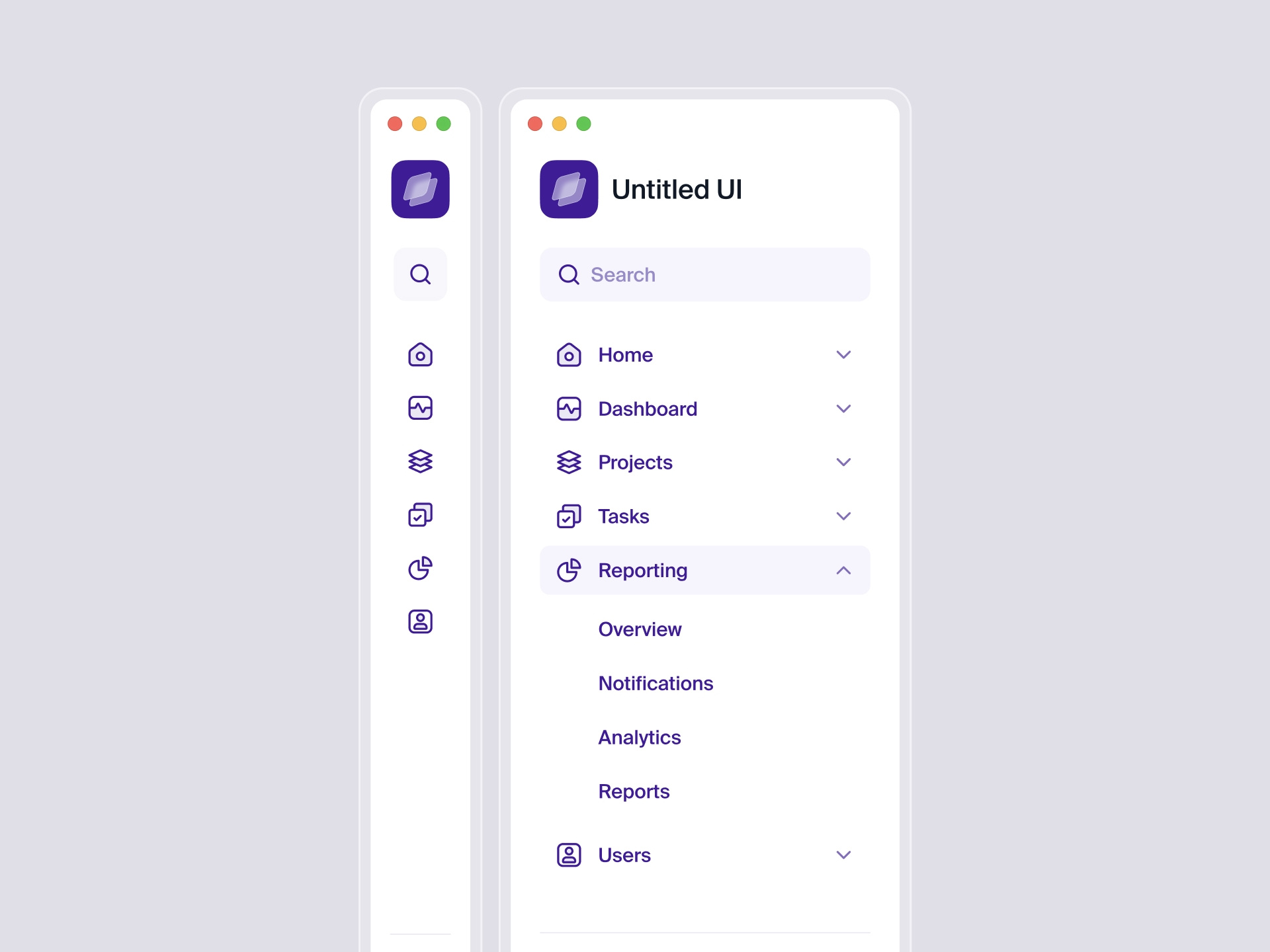 Sidebar navigation — Untitled UI by Jordan Hughes® on Dribbble