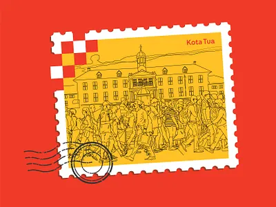 Kota Tua artwork doodle graphicdesign illustration illustration art vector