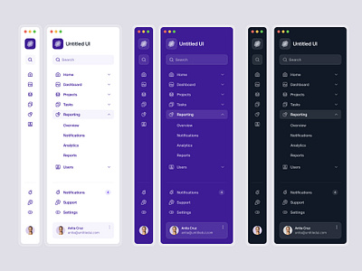 Sidebar navigation — Untitled UI clean ui design system figma glass menu minimal minimalism nav nav dropdown nav menu navigation product design side navigation sidebar sidenav ui ui design user interface ux ux design