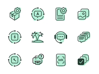 Seller App Icons icon illustration ui vector