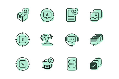 Seller App Icons icon illustration ui vector
